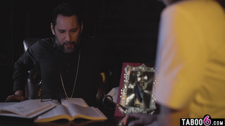 Priest fucks virgin teen in her ass