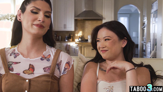 Truth or dare ends on a latina TS cock