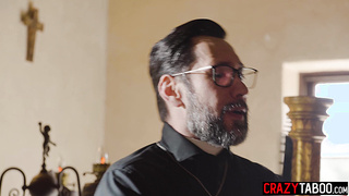 Catholic girl approaches to kinky priest