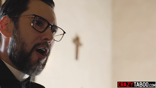 Catholic girl approaches to kinky priest