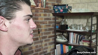 MILF secretary sucks and fucks