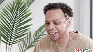 Busty blonde squirting on roommates bbc