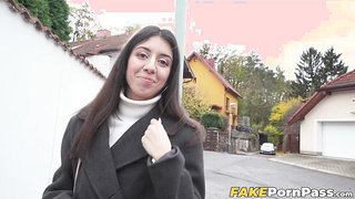 Petite house cleaner Katty West loves to suck and stroke my throbbing cock