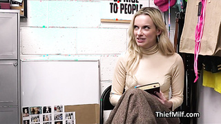 Milf busted with [censored] dildos gets on knees