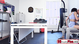 Insecure petite teen boosted confidence