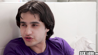 Stepson playing with stepdads sex toy