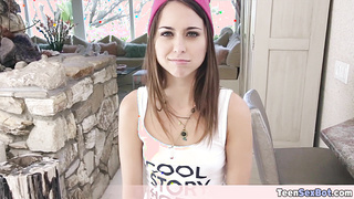 Cute stepsis Riley curious about my D