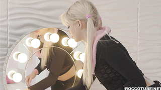 Blonde teen Ashby Winter vs Raul Costa