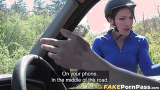 I offered Jade Amor a free taxi ride and she offered me her wet pussy