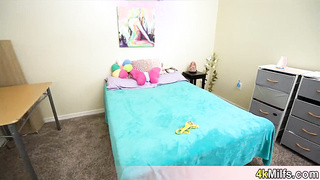 Raven haired sex goddess busty stepmom