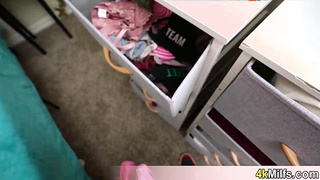 Raven haired sex goddess busty stepmom