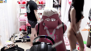 5460 에디린 유출 애들이 방송중이라는데 후다닥 ㅋㅋㅋ Korean 텔레 UBE892