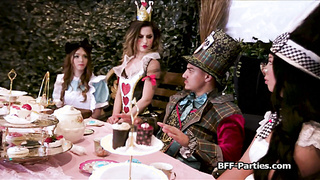 Wonderland fourway with three hotties