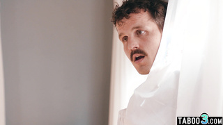 Teen asks the neighbor to fuck her pussy