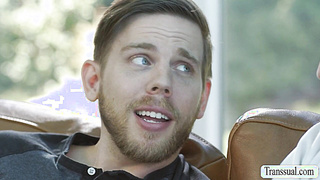 Trans Amanda Riley loves riding Steve Ricks dick