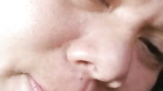 Camper DEEP THROAT Bj Internal Ejaculation. nearly get Caught
