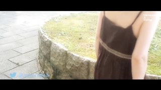 Chinese Wifey Public Showcasing in the Park - the Secret “VLOG” Gig 20