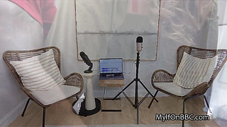 Bodacious interviewer moans while riding subjects BBC