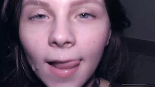 Messy Facials Compilation by Cute Amateu