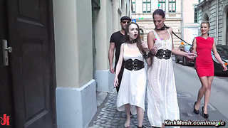 European slaves public disgraced