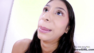 Cutie Pie has a hard time not cumming too fast