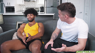 Trevor Brooks giving Tony Genius feedback