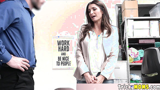 Long legged MILF shoplifter punished