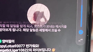 Korean 한국 아자르 손영은 (양이) 폰섹 방송