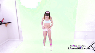 Superb Teenager reaches intense orgasm Teen Auditions