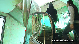 Fucking juicy Latina pussy in spooky building