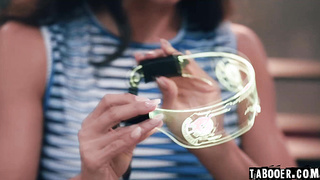 Lilah goes down the hole