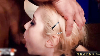 Cute Teen Sloppy Deepthroat Cock and Cum