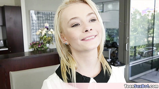 Cute Maddy gets her tiny pussy destroyed