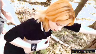 Girlfriend Deepthroat and Passionate Fuc