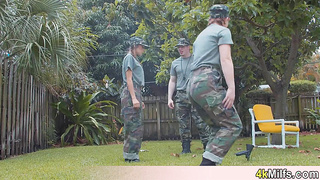 These sluts wanted to join the US army