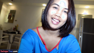 Pretty Thai MILF in a homemade sex tape