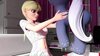 Little Blonde Stepdaughter First Time Monster Cock