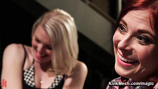 Lesbian agent spanks smugglers