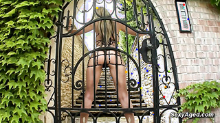 Blonde mom rimmed and anal fucked