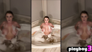 Big tits Sophie Dee dildo fuck herself