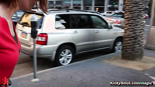 Humiliating public display of babe