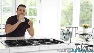 My blonde stepsister fulfills her dirty sexual desires with me