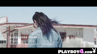 Big natural tits MILF posing outdoor