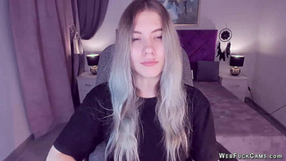 Tattooed busty teen flashes pussy