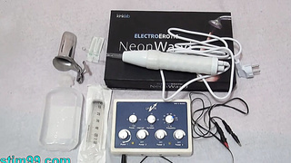 Violet Wand on Puffy Nipples Electro [censored] and Electricity on Clit