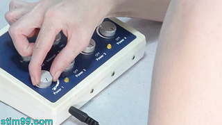 Violet Wand on Puffy Nipples Electro [censored] and Electricity on Clit
