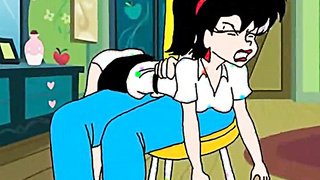 Ass spanking toons