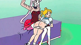 Ass spanking toons