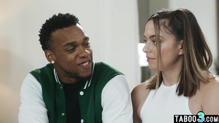 Teen fucked by BBC Bf and the perv coach