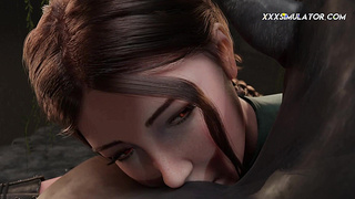 Amazonian XXX ⁕ Mist The Prelude ⁕ Lara Croft Roughly Fucked Gets Creampie